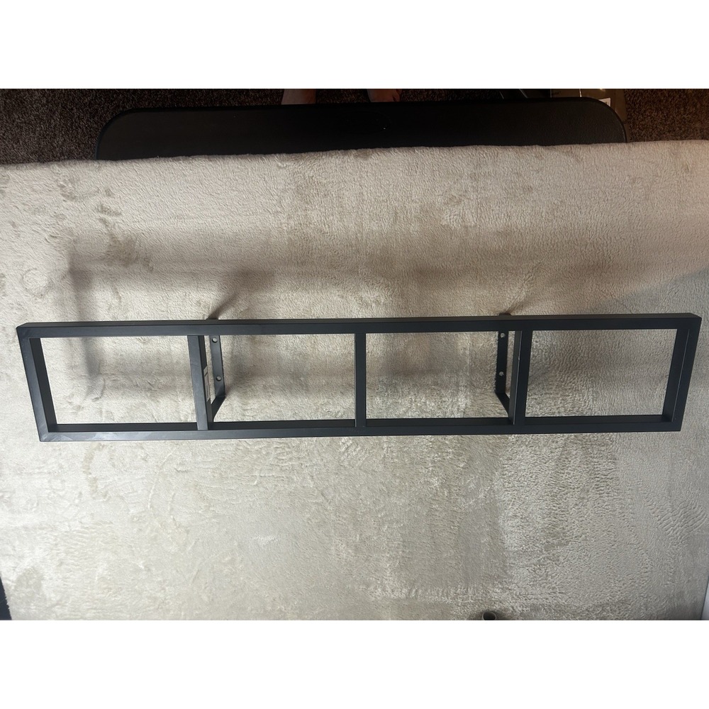 IKEA LERBERG 10035 Metal Media Wall Mount Shelf Charcoal CD DVD Rack